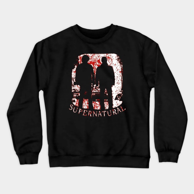 SPN - SAM AND DEAN BLOOD Crewneck Sweatshirt by GreatSeries